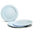 thumbnail image 5 of " OCCASIONS " 50 Plates Pack (25 Guests)-Vintage Wedding Party Disposable Plastic Plate Set -25 x 10'' Dinner + 25 x 7.5'' Salad/Dessert plates (Verona in Blue), 5 of 9