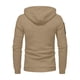 thumbnail image 4 of pstuiky manga larga para hombre, Sudadera con capucha de manga larga, color liso, con media cremallera y múltiples bolsillos para hombre camisetas de hombre xxl, 4 of 4
