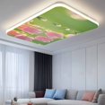 thumbnail image 2 of Fluorescent Light Covers 4 Pack 4x2 ft Lily Of The Valley Ceiling Light Covers Dewdrop Sunlight Light Filters for Classroom, Office & Home, Drop Ceiling Light Covers, 2 of 8
