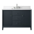 thumbnail image 2 of Vanity Art 48" Bathroom Vanity with Sink and Engineered Marble Top, Freestanding Storage Cabinet with 2 Drawers, 2 Shelves and 1 Flip Down Tray, 2 of 9