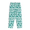 thumbnail image 5 of Balery Green Baseball print Women's Pajama Pants,Ultra Lightweight Pjs,Lounge Pant-Small, 5 of 9