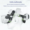 thumbnail image 3 of Accessoires de Sangle de Tête de Charge VR, Compatibles avec les Appareils Quest 2, avec Batterie, 5300 mAh Réglables pour Accessoires de Sangle Quest 2, Charge Rapide, Alimentation VR, Banque d'Alimentation, 3 of 6