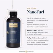 Quicksilver Scientific NanoFuel - Energy Support - Nootropic Formula Designed to Support Focus + Productivity (3.38oz / 100ml)