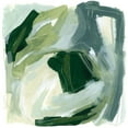 thumbnail image 2 of Vess, June Erica 26x26 Gold Ornate Wood Framed with Double Matting Museum Art Print Titled - Emerald Spin I, 2 of 4