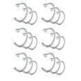 thumbnail image 2 of K-KED 18pcs 20G Nose Ring Small Thin Lip Ear Fake Body Piercing Surgical Steel Hoops-Gold, 2 of 6