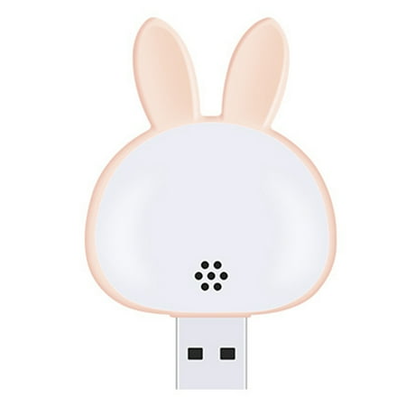 

USB plug-in Lovely Rabbits LED Night Light 3 Color Switching Night Lamp for Bedside Books Reading