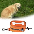 thumbnail image 2 of Bolsa para excrementos de perro jinwen duradera con clip de mosquetón naranja, 2 of 8