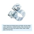 thumbnail image 4 of Uxcell 7-9mm Mini Fuel Injection Hose Clamp Zinc Plated Steel Fuel Line Clamp 20 Pack, 4 of 5