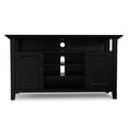 thumbnail image 2 of Simpli Home Simpli Home Amherst 54 inch Wide Solid Wood Transitional TV Stand in Black, 2 of 12
