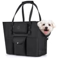 thumbnail image 1 of TSYKHAIA Portabebés para Perros: Bolso de Mano Portátil para Mascotas con Bolsillos y Correa de Seguridad, Bolso Transpirable para Cachorros de Gatos Pequeños y Medianos, 1 of 8