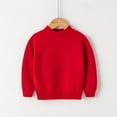 thumbnail image 2 of Baby Girl Long Sleeve Tops Toddler Youth Teen Boys Girls Pullover Pulsweetheart Knit Sweater Knitwear Baby Boys' Crewneck Sweatshirt Red 130, 2 of 4