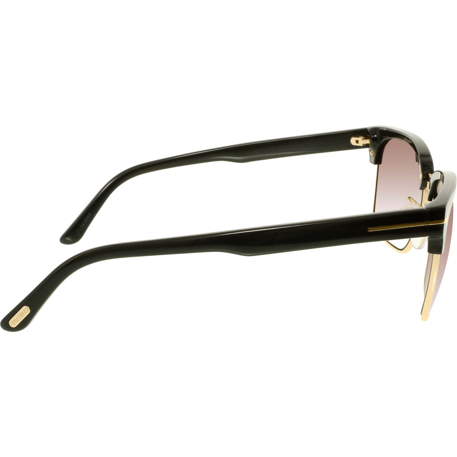 Men's Polarized FT0367-01D-57 Black Square Sunglasses 