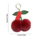 thumbnail image 3 of Llavero de frutas Cherrys, bolas de peluche, hebilla de metal, decoración para mochila, colgante, 3 of 6
