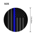 thumbnail image 2 of Group Of Thin Blue Line Flag Round MousePad Washable Non-Slip Rubber Base Small Mouse Mat, 7.9×7.9 inches, 2 of 6