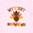 thumbnail image 4 of Inktastic My First Thanksgiving Day Turkey Boys or Girls Baby T-Shirt, 4 of 5