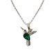 thumbnail image 1 of Collar para mujer con personalidad, con tregones y colibrí, collares con colgantes de pájaros, 1 of 7