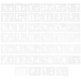 thumbnail image 1 of KAKOWELY numbers templates 40pcs Reusable Letter Stencils Alphabet and Number Templates Symbol Stencils for Painting DIY Art Projects Plastic Alphabet Stencils For Crafts, 1 of 5