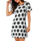 thumbnail image 2 of Disketp Soccer para Camisón Corto de Manga Corta para Mujeres, Camisón Cómodo con Escote Redondo, Bonito y Confortable, 2 of 6