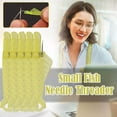 thumbnail image 3 of Automatic Needle Threader Guide Needle Threader Simple Device DIY Threading R2D0, 3 of 7