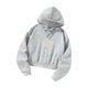 thumbnail image 4 of Sudadera recortada Ropa deportiva de manga larga Souvenir Sudaderas con capucha para mujer para XL, 4 of 8