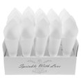 thumbnail image 3 of GOOHOCHY 1 Juego de conos de confeti de boda Diy, soporte de flores de cono de papel en blanco para fiesta con bandeja, 3 of 7