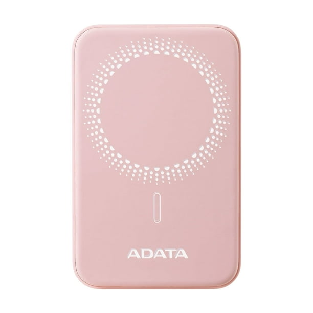 Batería Portátil, PowerBank con Cargador Inalámbrico Portátil Adata R050 5.000mAh Rosa