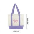 thumbnail image 2 of 6PCS Trader Joe’s Mini Pastel Canvas Tote Bags —2025 Limited Edition—Canvas Tote Bag For Commuting, Traveling, Vacation, Shopping—Purple + Blue, 2 of 4