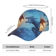 thumbnail image 2 of Gukieu Red And Blue Fire Dragon A Prin Baseball Cap, Adjustable Sweat-wicking Daily,Travel, Sports Cap, Unisex, 2 of 6