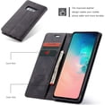 thumbnail image 2 of KOMI Wallet Case for Samsung Galaxy S10e, Premium PU Leather Case Vintage Matte Wallet Flip Cover [Card Slots] [Magnetic Closure] Stand Function Folio Shockproof Full Protection Black, 2 of 5