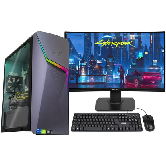 PC Gamer ASUS ROG Strix G10CE GeForce RTX 3050 Intel Core I5 11400F RAM 16GB SSD 512GB 1TB Monitor TUF 23.8 165Hz Teclado en ingles + Mouse