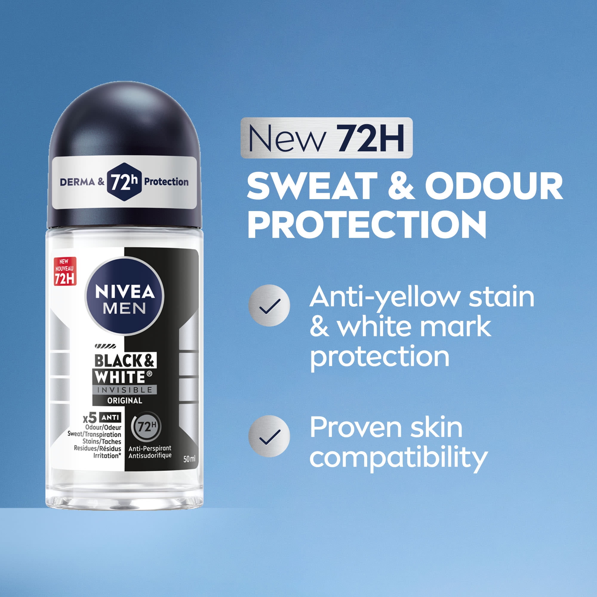 NIVEA MEN Refreshing Routine, Holiday Gift Set, Shower Gel, Face Wash and Antiperspirant