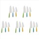 thumbnail image 1 of Cuchillos para NiñOs Juego de Cuchillos para Hornear de Cocina de Nailon de 15 Piezas, Cuchillos de Cocina para NiñOs, Agarre Firme, Bordes Dentados, 1 of 5