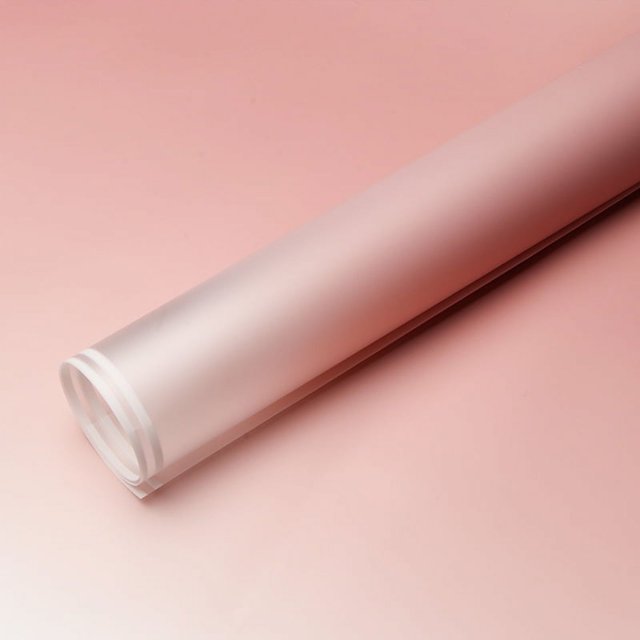 Nvzi gifts, flowers, gift box packaging paper, double-line waterproof matte semi transparent gradient packaging paper (lotus root pink color)
