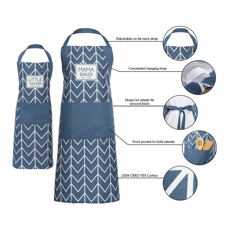 Handstand Kitchen Mother and Daughter Donut Shoppe 100% Cotton Apron Set