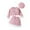 Pink, variant on Gpaecead Toddler Girl's 3 Piece Outfits Plaid Tweed Long Sleeve Jacket And Ruffle Mini Skirt With Hat Set White