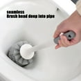 thumbnail image 3 of Bxaolu Toilet Brush & Holder, Plastic Handle, Space Saving for Storage, Deep Cleaning, Drip-Proof, Easy to Assemble, Nylon Bristles, 3 of 7