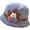 Grey, variant on Flower Knit Crochet Fuzzy Bucket Hat Women Winter Warm Beanies Hat Furry Plush Faux Fur Fishing Skull Cap Fishman Hats