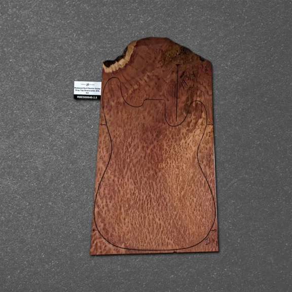 Redwood Burl Electric Guitar Drop Top Stratocaster (ES) Set – RBES000648-3.8
