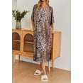 thumbnail image 4 of Avidlove Women's Long Nightgown Short Sleeve Sleepshirt Casual Maxi Loungewear with Pockets, 4 of 6