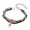 Red Diamond, variant on Serpent and Star Zircon Layered Chain Bracelet - Titanium Steel Unisex Cuban Link Wristband, Waterproof Non-Tarnish Adjustable Gothic Jewelry for Men Women