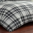 thumbnail image 5 of Eddie Bauer Coal Creek Plaid White Comforter Set, King, 5 of 6