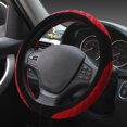 thumbnail image 2 of Chmadoxn Steering Wheel Cover, Plush Steering Wheel Cover Crystal Velvet Flat Bottom Round Universal Handlebar Cover, 2 of 2