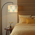 thumbnail image 6 of 2pcs Set Drum Lampshades (13"x 13"x 10"), Cute Coquette seamless Blue Ribbon Bow Pretty Girly Fabric Lamp Shades, Large Replacement Shades for Table, Floor, and Pendant Lamps, Simple Assembly Needed., 6 of 8