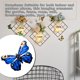 thumbnail image 5 of Arte de la pared Decoración Metal Insecto Toystoory Ornamento Artesanía al aire libre Escultura Exquisita Azul, 5 of 6