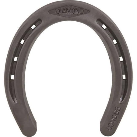 Diamond Farrier 4216214 Bronco Plain Horseshoe, 4.71 x 4.28 in.