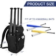 thumbnail image 2 of WOLT Pro Baseball Bag Backpack for Men Multifunctional Baseball Equipment Backpack for Sports Black, 2 of 6
