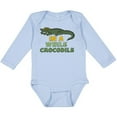 thumbnail image 3 of Inktastic In a While Crocodile with Cool Green Crock in Sunglasses Boys or Girls Long Sleeve Baby Bodysuit, 3 of 5