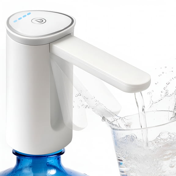 HIBIBUD 2026 New Water Dispenser for 5 Gallon Bottle,Portable Usb Charging Electric Water Pump,Drinking Water Jug Pump for Home,Kitchen,Living Room,Office,Camping,Universal for 2-5 Gallon