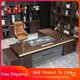 thumbnail image 2 of Writing Standing Desk Conference Drawers Modern Computer Office Desk L Shaped Storage Escritorios De Oficina Office Furniture My Lux Decor Round, 2 of 10