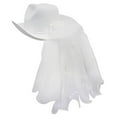 thumbnail image 1 of Sombreros de Sombrero de Vaquero para Mujer para Boda Nupcial Verano Al Aire Libre, 1 of 9